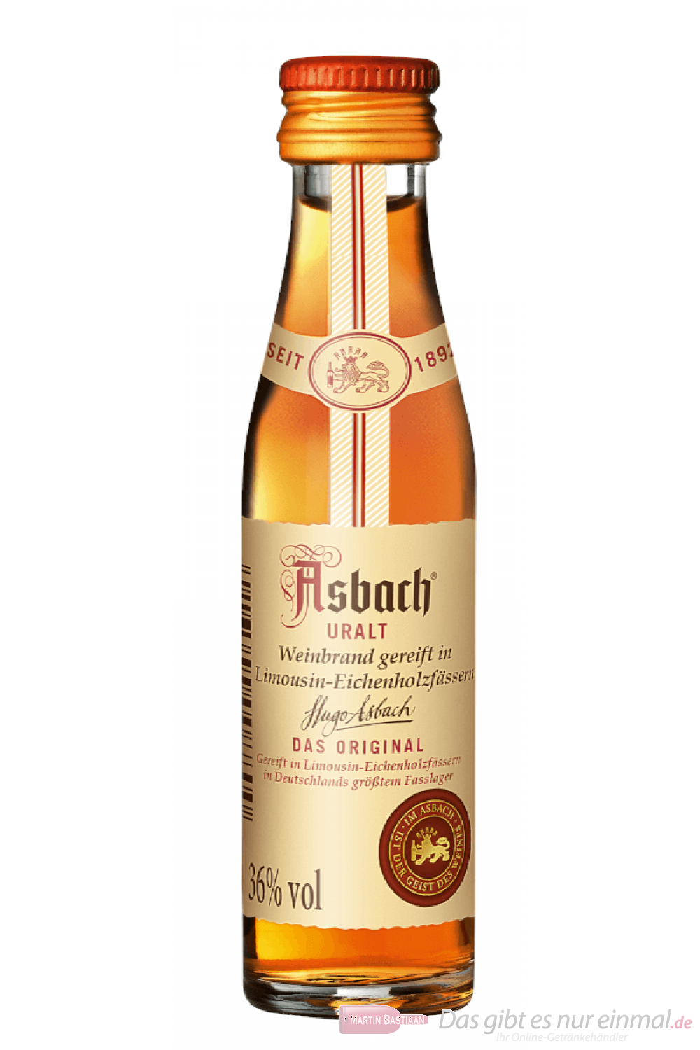 72-0,02l Uralt Asbach Weinbrand Flasche