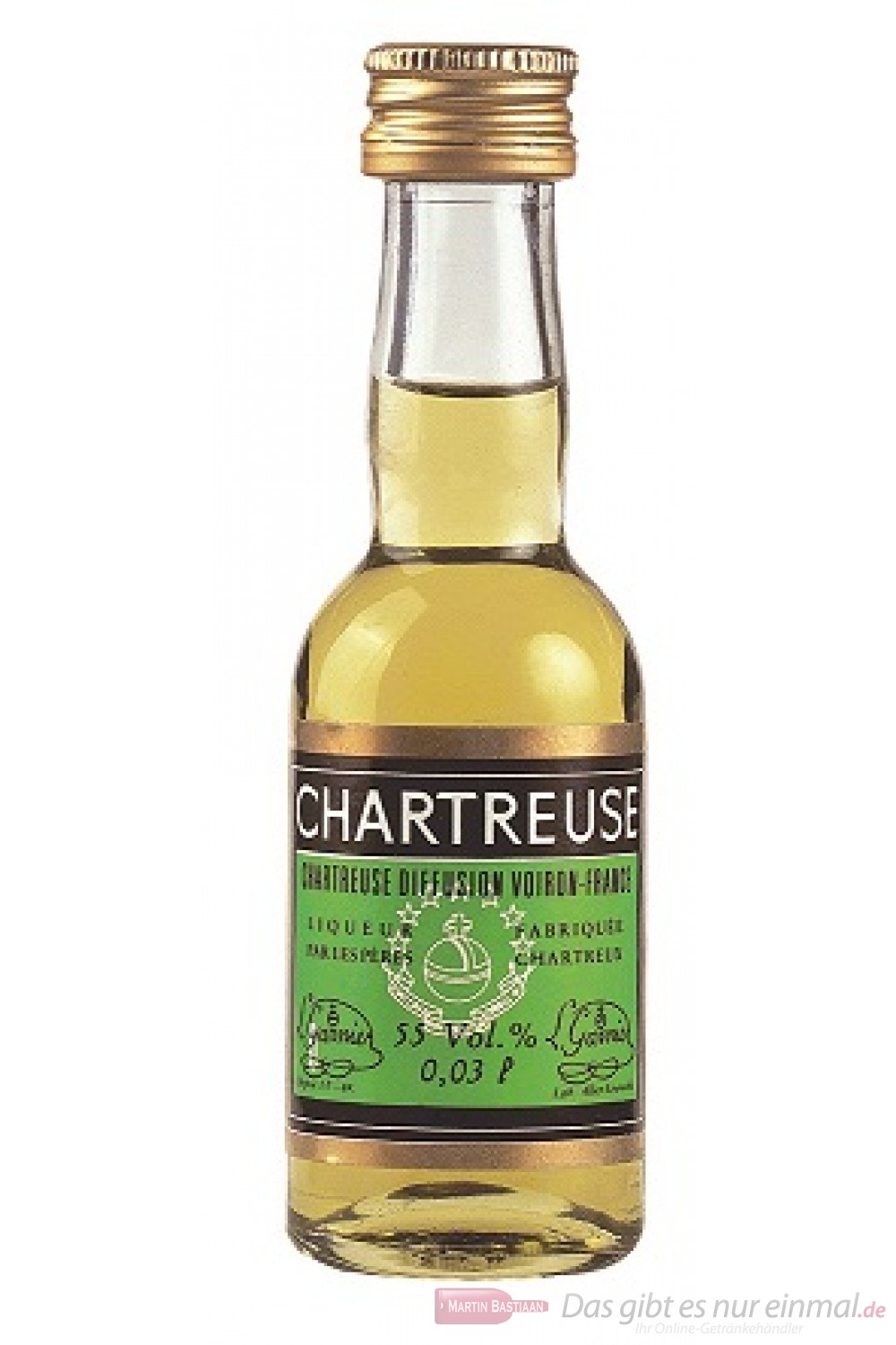 Chartreuse grün Likör 55% 24-0,03l Miniatur Flaschen