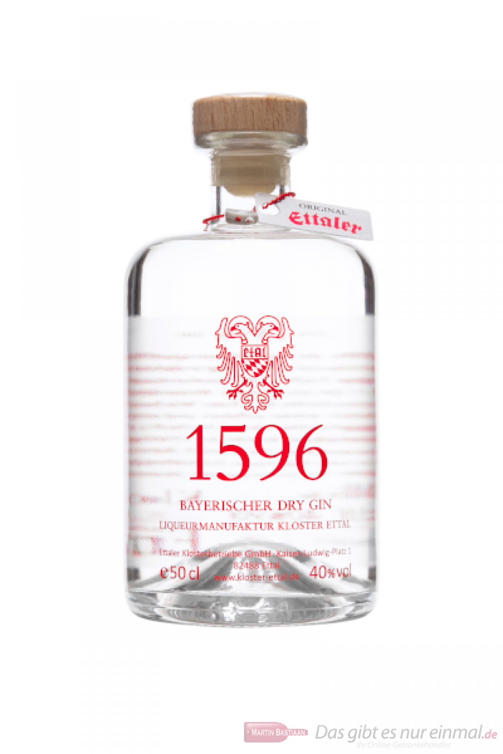 Bayrischer 1596 0,5l Dry Flasche Ettaler Gin