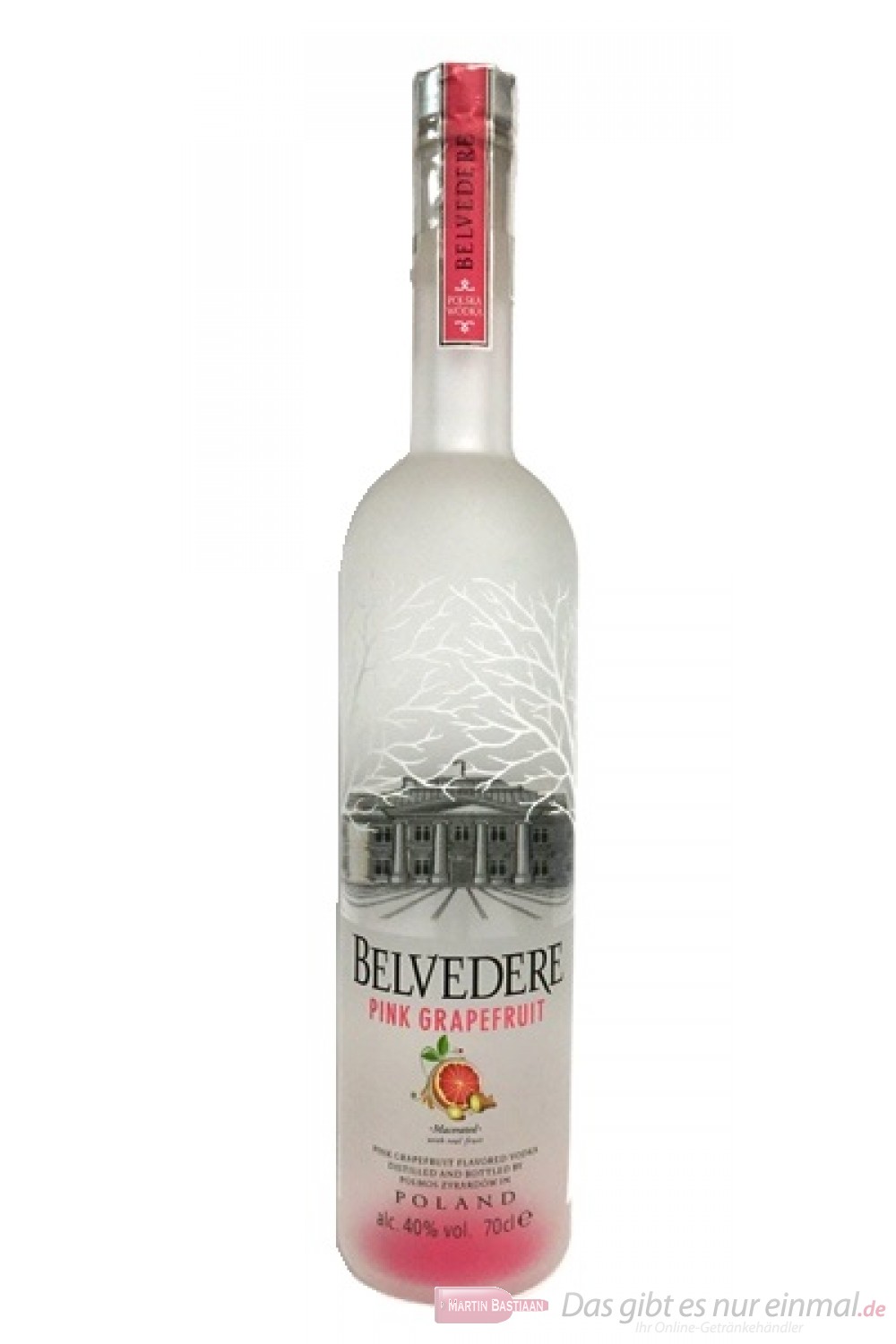 Belvedere Vodka Pink Grapefruit 40% 0,7l Flasche